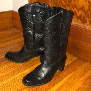 Black cowboy boots